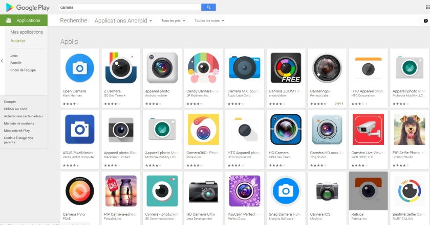Papotarium - prendre de belles photos avec son smartphone - google play store